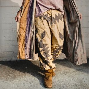 Vintage Washed Star Quilted Trouser